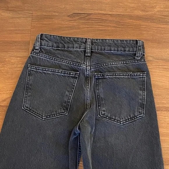 Zara High Rise Straight Black Jeans - Picture 5 of 12